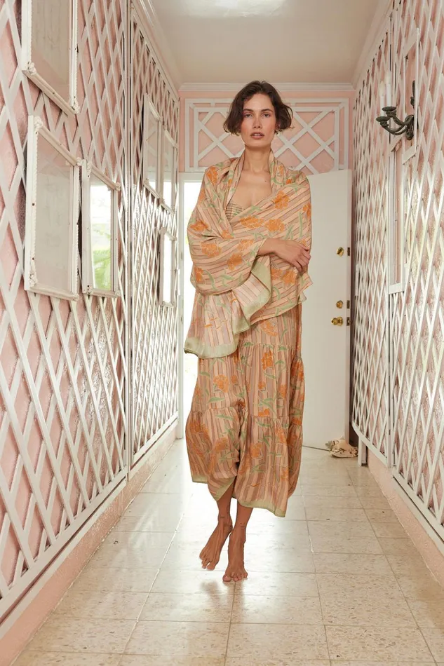 Melanie Dress Chamomile Apricot Women Natalie Martin Dresses