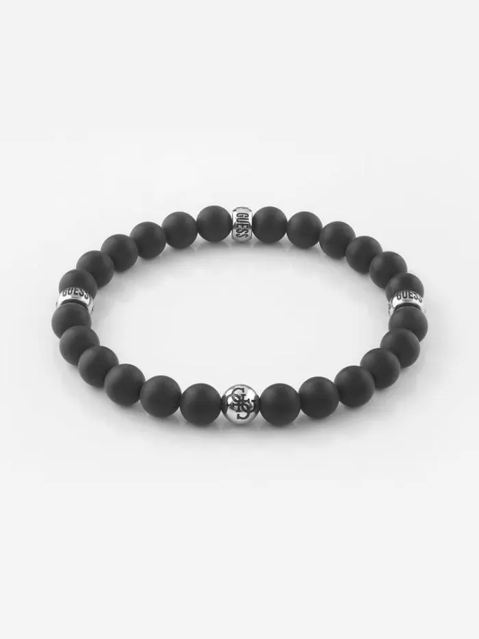 Men 0344g Icon034 Bracelet Black Guess Jewellery