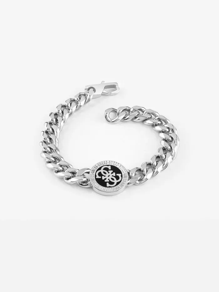Men 0344g Icon034 Bracelet Silver Guess Jewellery