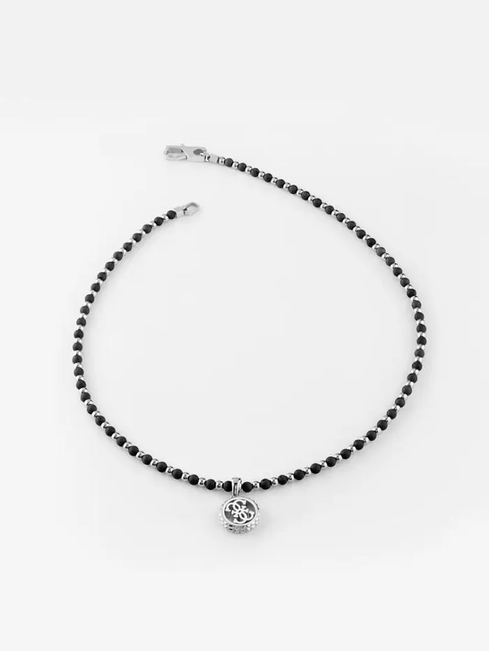 Men 034black Onyx034 Necklace Light Blue Guess Jewellery