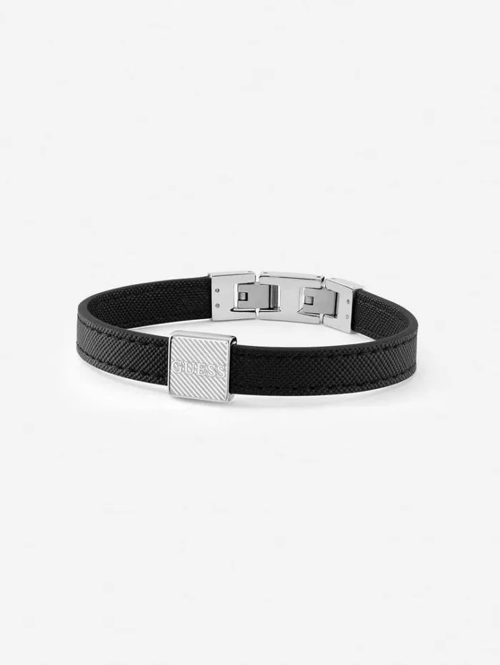 Men 034bond Street034 Bracelet Black Guess Jewellery
