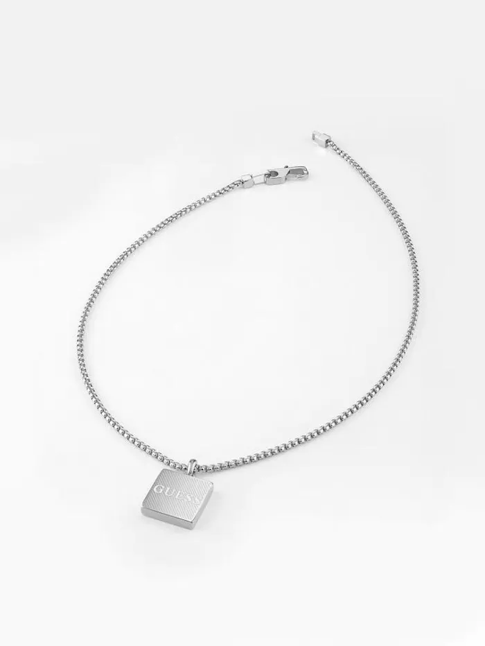 Men 034bond Street034 Necklace Silver Guess Jewellery