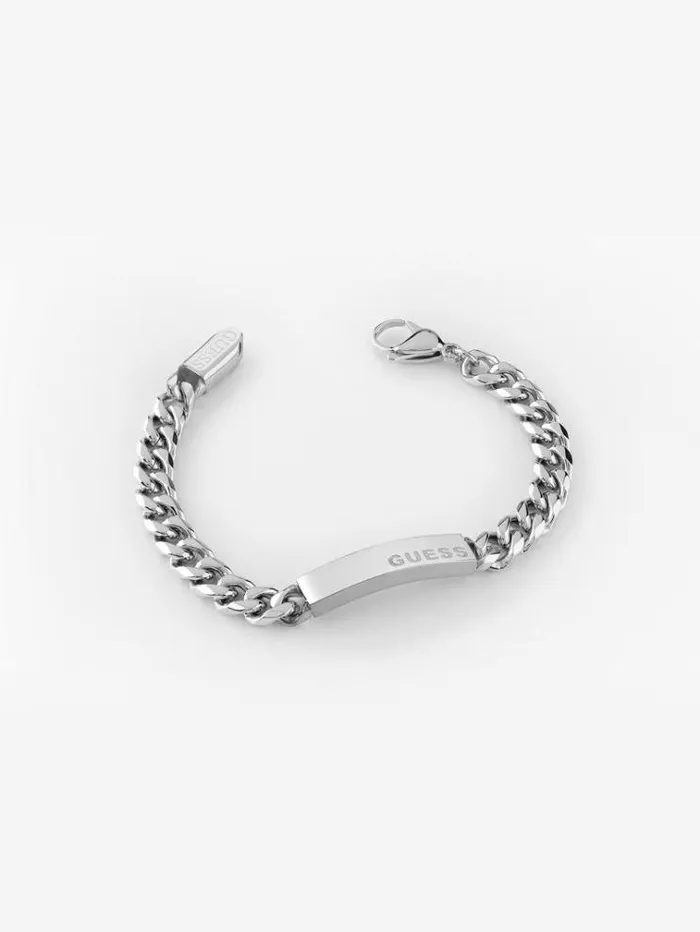 Men 034x Logo034 Bracelet Silver Guess Jewellery
