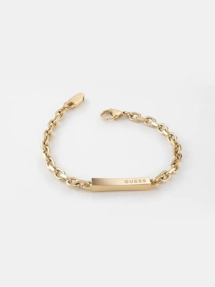 Men 034x Plate034 Bracelet Gold Guess Jewellery