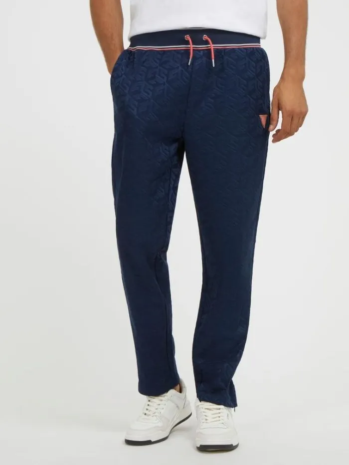 Men All Over G Cube Pants Blue Multi Guess Trousers