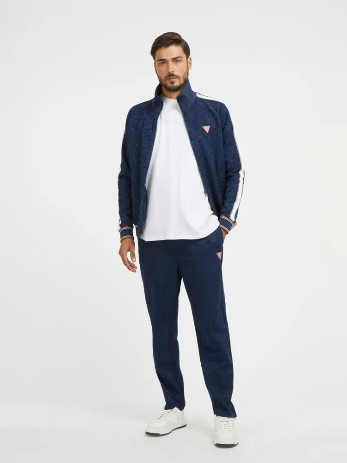 Men All Over G Cube Pants Blue Multi Guess Trousers