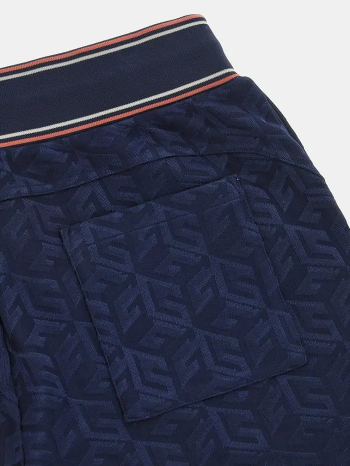Men All Over G Cube Pants Blue Multi Guess Trousers