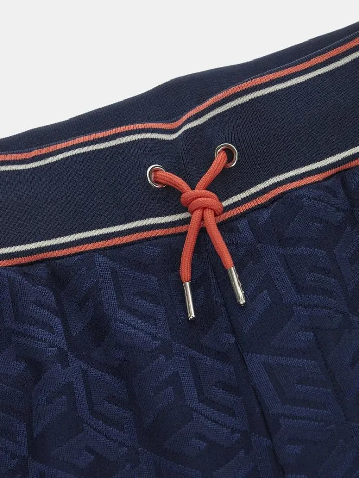 Men All Over G Cube Pants Blue Multi Guess Trousers