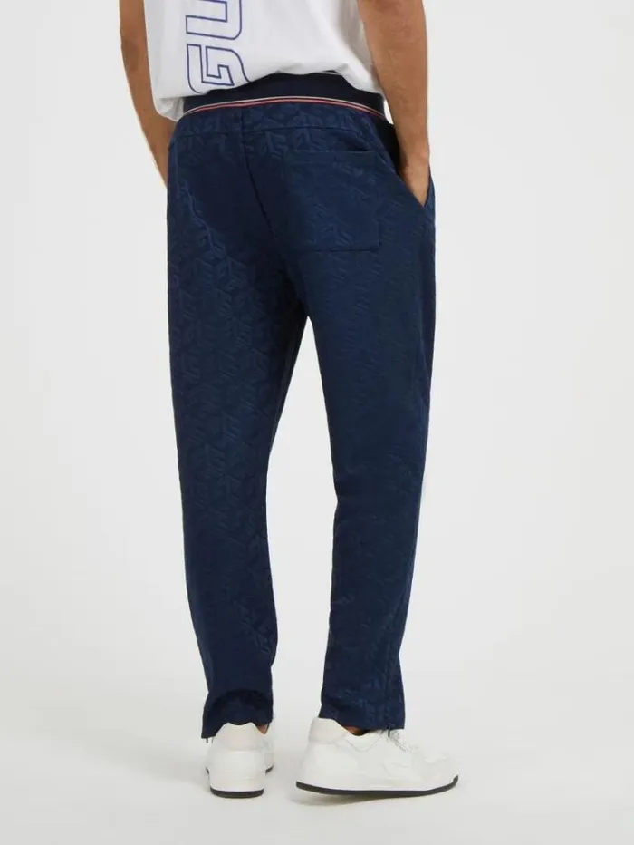 Men All Over G Cube Pants Blue Multi Guess Trousers