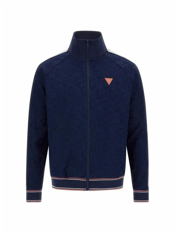 Men All Over G Cube Sweatshirt Blue Guess Knitwear And Sweatshirts