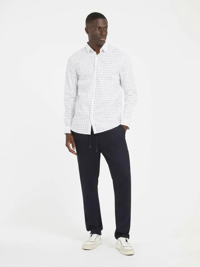 Men All Over Print Shirt White Multi Guess Shirts