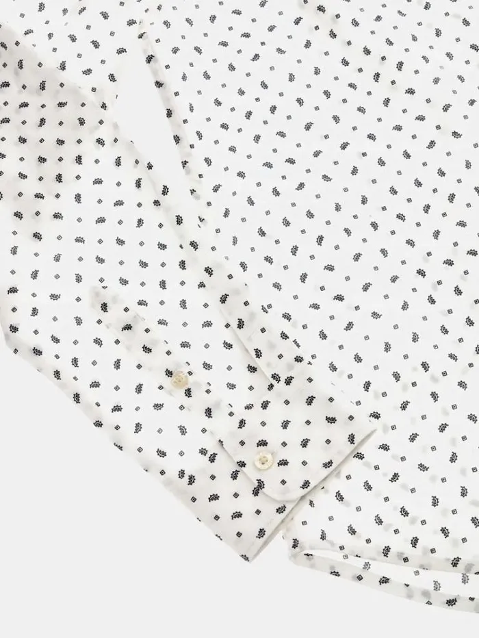 Men All Over Print Shirt White Multi Guess Shirts
