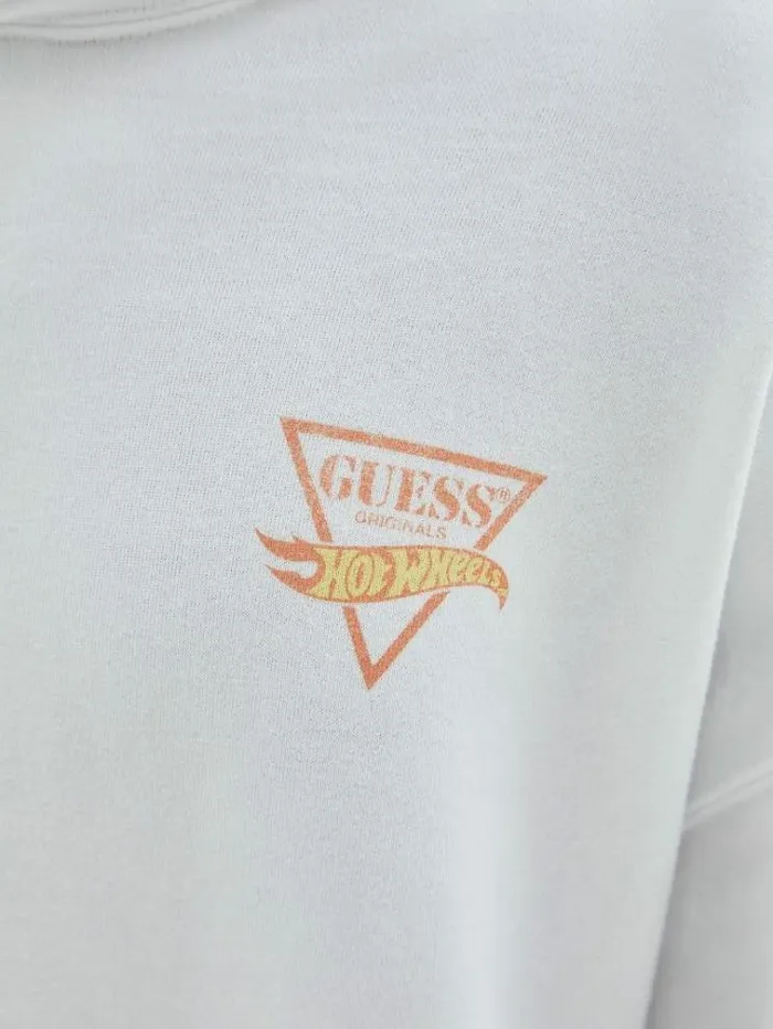 Men All Over Print Sweatshirt White Guess Knitwear And Sweatshirts