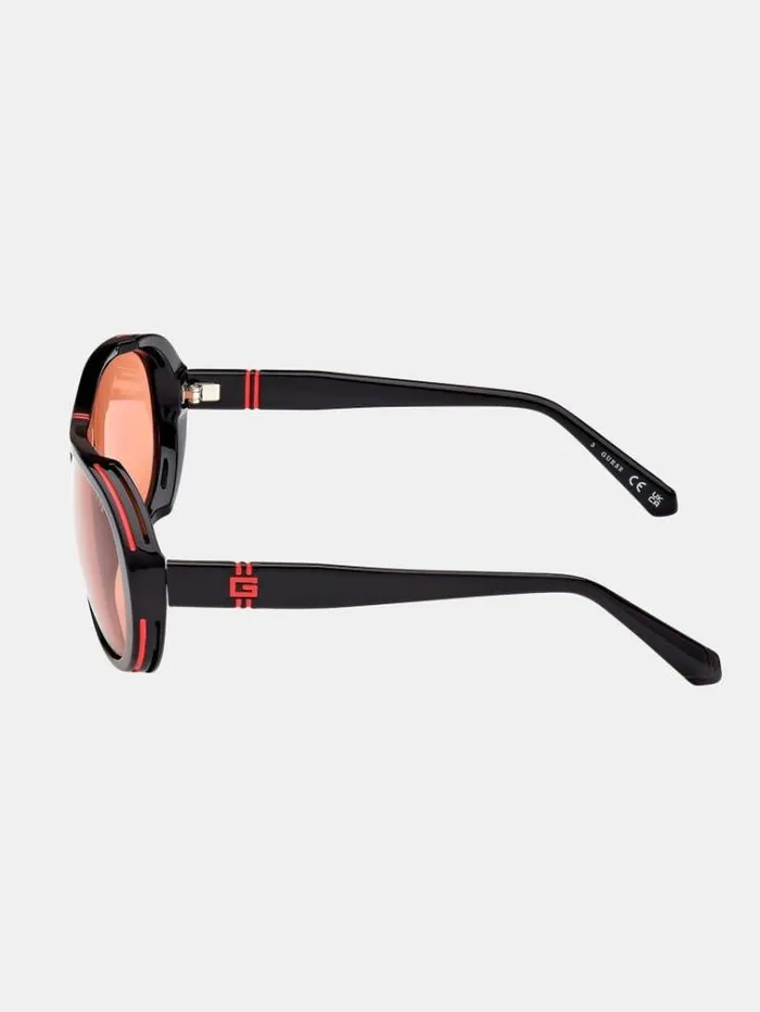 Men Aviator Sunglasses Brown Guess Sunglasses