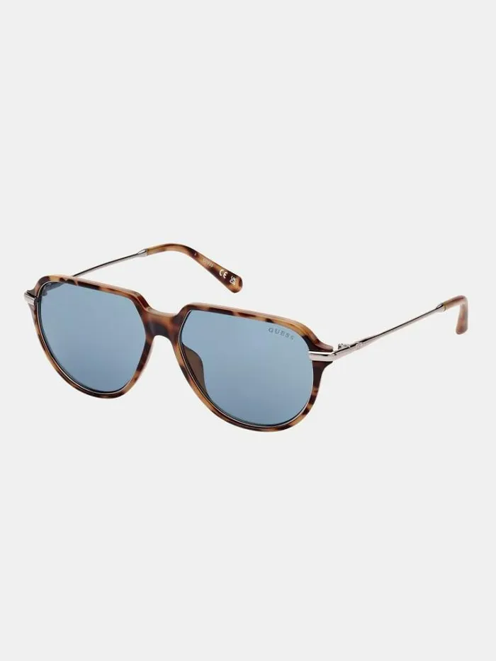 Men Aviator Sunglasses Model Multicolor Pattern Guess Sunglasses