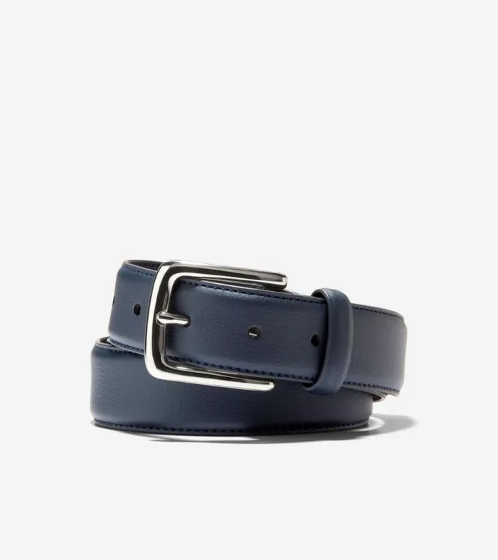 Men Belts Cole Haan 32mm Cactus Dress Belt Navy