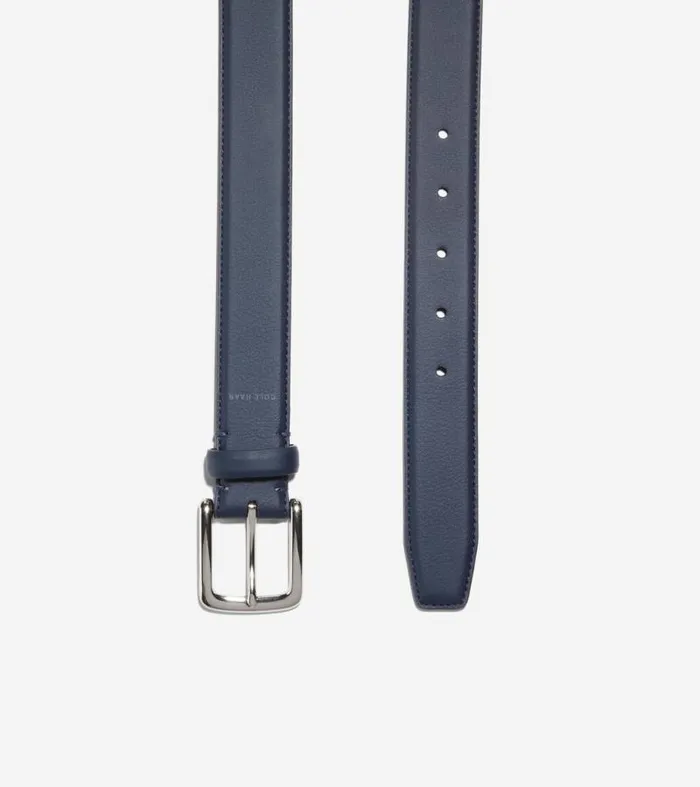 Men Belts Cole Haan 32mm Cactus Dress Belt Navy