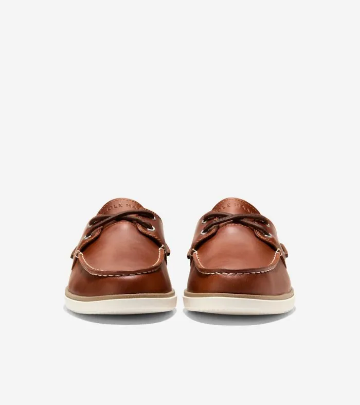 Men Boat Shoes Cole Haan GrandPr Windward Boat Shoes British Tanmadeiraivory