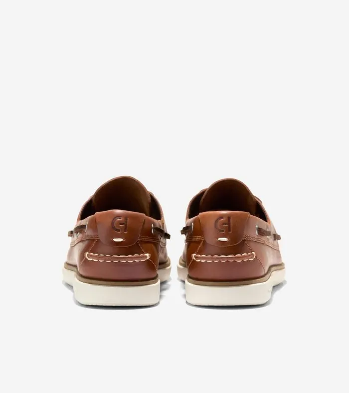 Men Boat Shoes Cole Haan GrandPr Windward Boat Shoes British Tanmadeiraivory