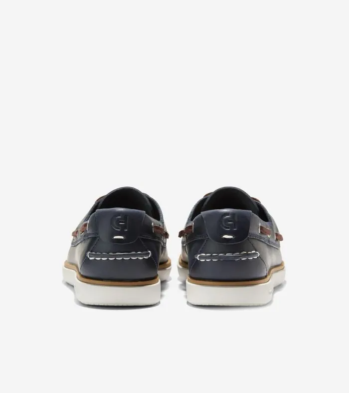 Men Boat Shoes Cole Haan GrandPr Windward Boat Shoes Navy Blazermadeiraivory