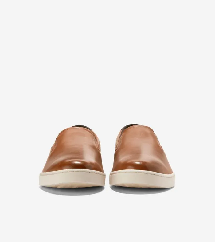 Men Boat Shoes Cole Haan Nantucket SlipOn Deck Shoes British Tanivory