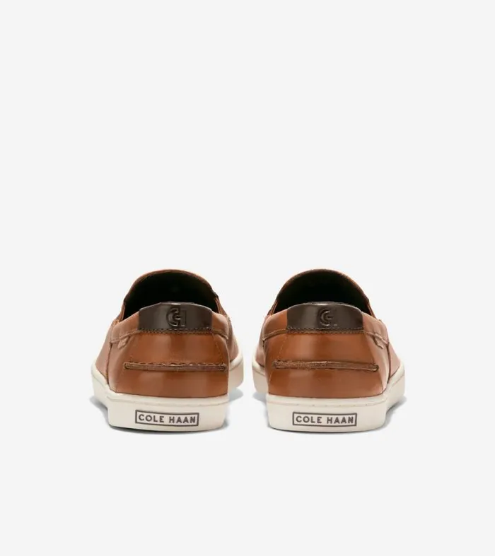 Men Boat Shoes Cole Haan Nantucket SlipOn Deck Shoes British Tanivory