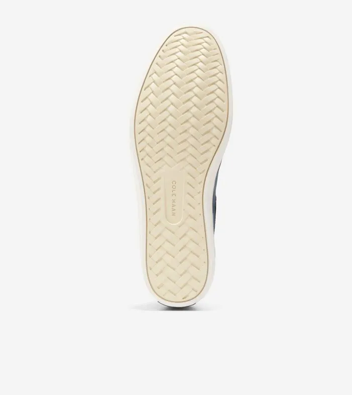 Men Boat Shoes Cole Haan Nantucket SlipOn Deck Shoes Navy Blazer Blueivory