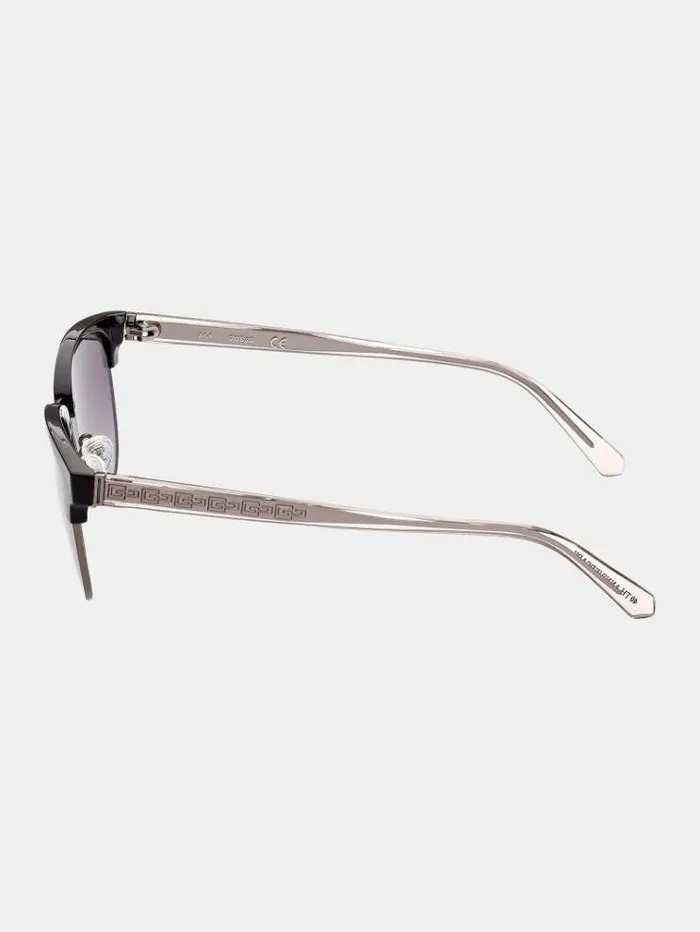 Men Browline Sunglasses Black Guess Sunglasses