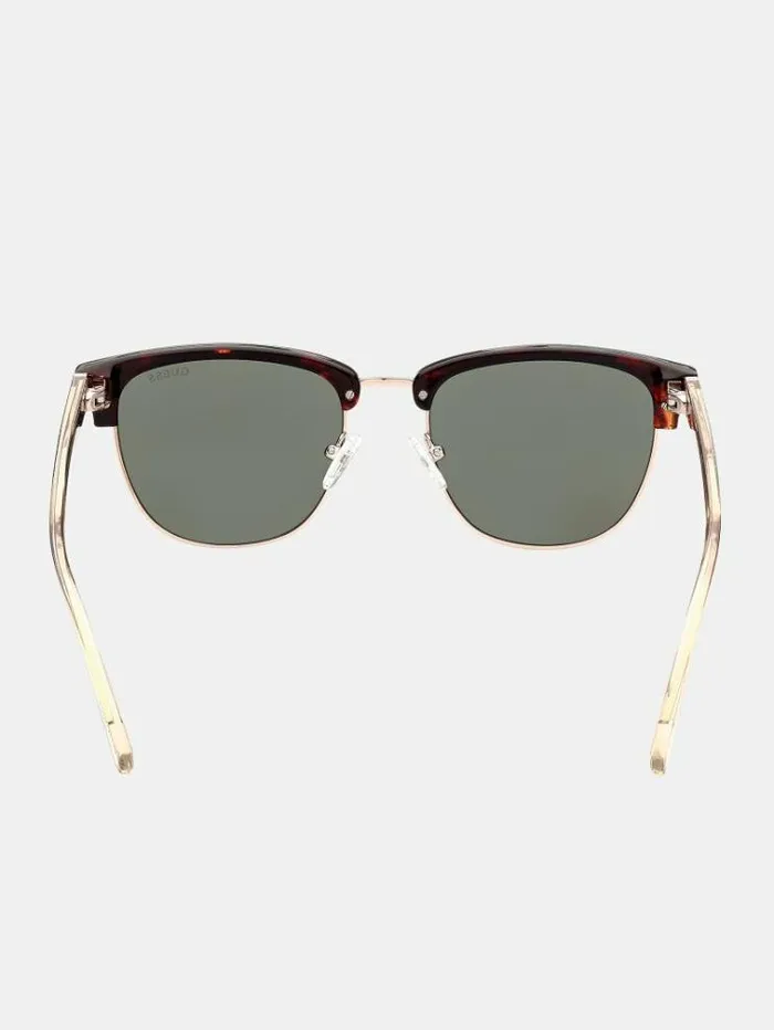 Men Browline Sunglasses Black Guess Sunglasses