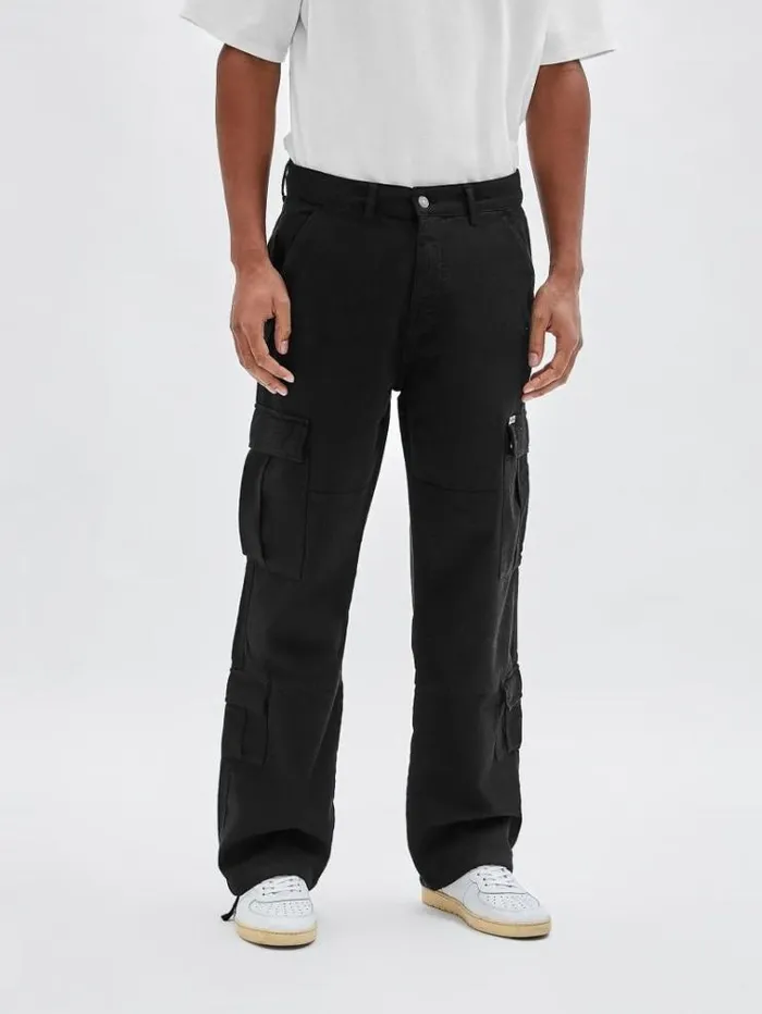 Men Cargo Pant Black Guess Trousers