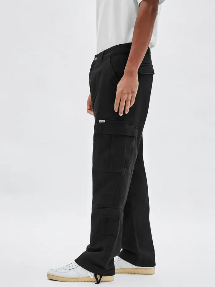 Men Cargo Pant Black Guess Trousers