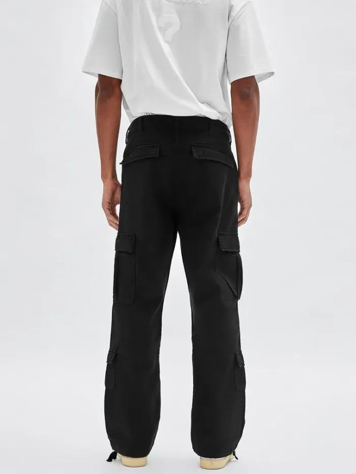 Men Cargo Pant Black Guess Trousers