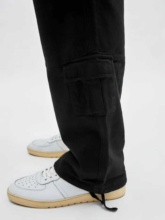 Men Cargo Pant Black Guess Trousers