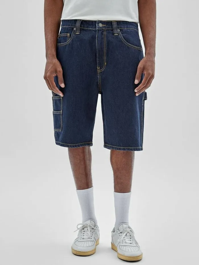 Men Carpenter Denim Shorts Dark Blue Guess Shorts