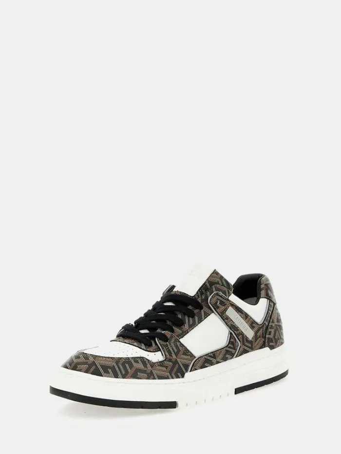 Men Cento G Cube Logo Sneakers Black Guess Shoes
