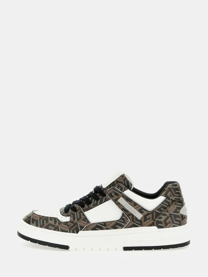 Men Cento G Cube Logo Sneakers Black Guess Shoes