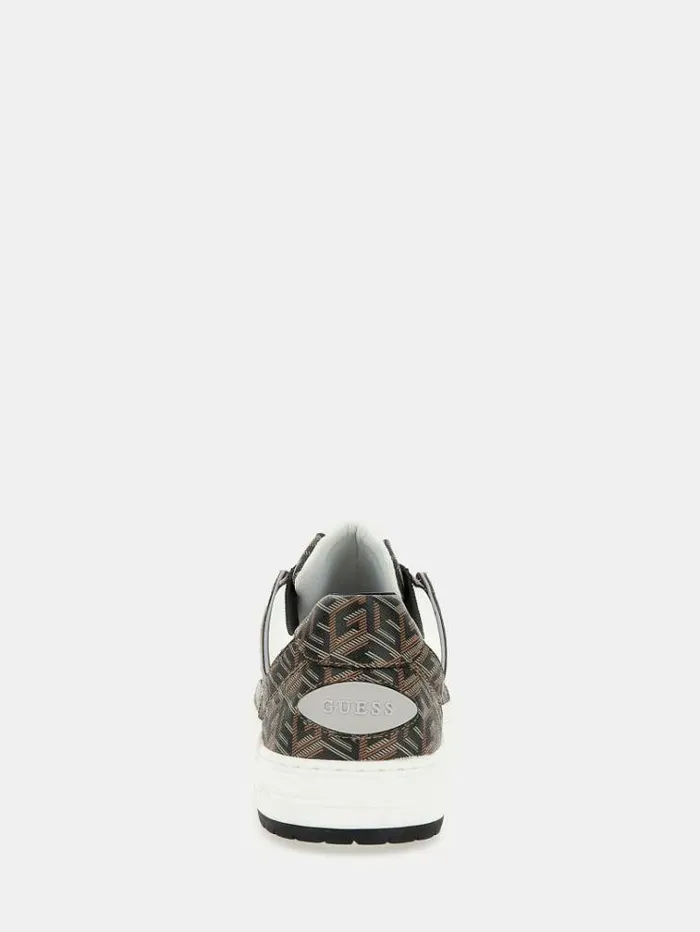 Men Cento G Cube Logo Sneakers Black Guess Shoes
