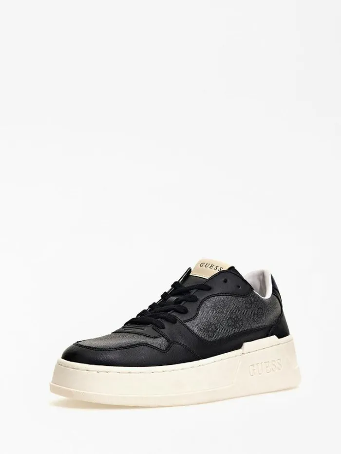 Men Ciano 4g Logo Sneaker Black Guess Shoes