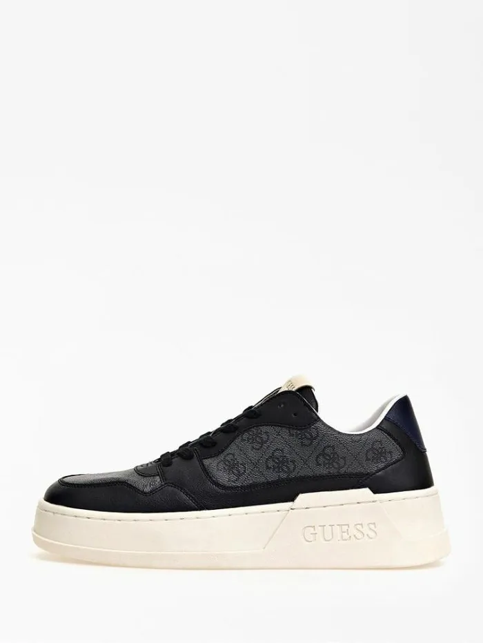 Men Ciano 4g Logo Sneaker Black Guess Shoes
