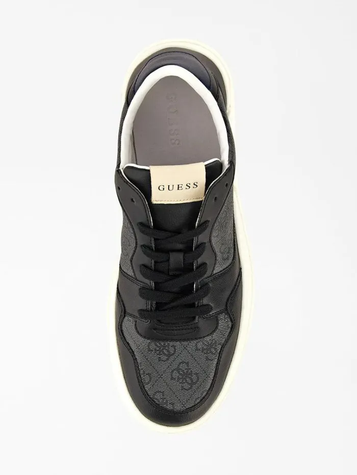 Men Ciano 4g Logo Sneaker Black Guess Shoes