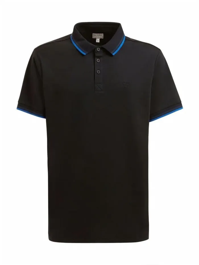 Men Classic Polo Black Guess Tshirts And Polo Shirts