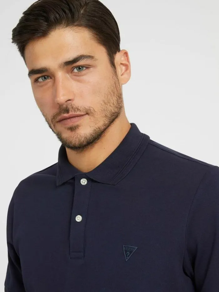 Men Classic Polo Blue Guess Tshirts And Polo Shirts