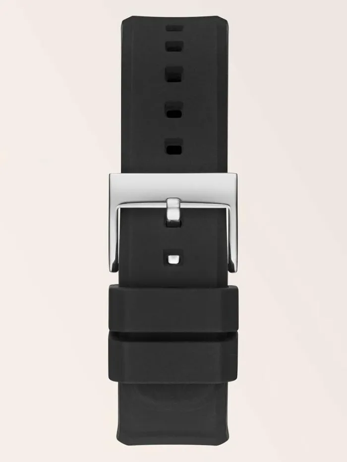 Men Digital Watch Silver Guess Watches