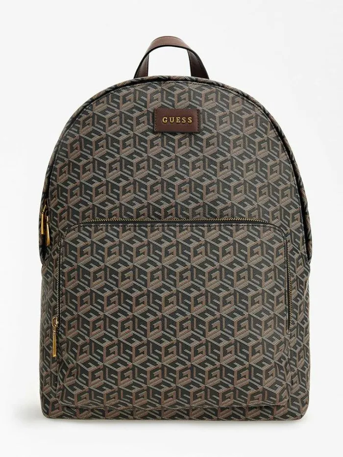 Men Ederlo G Cube Logo Backpack Black Guess Backpacks And Bum Bags