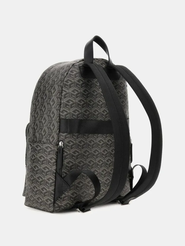 Men Ederlo G Cube Logo Backpack Dark Brown Guess Backpacks And Bum Bags