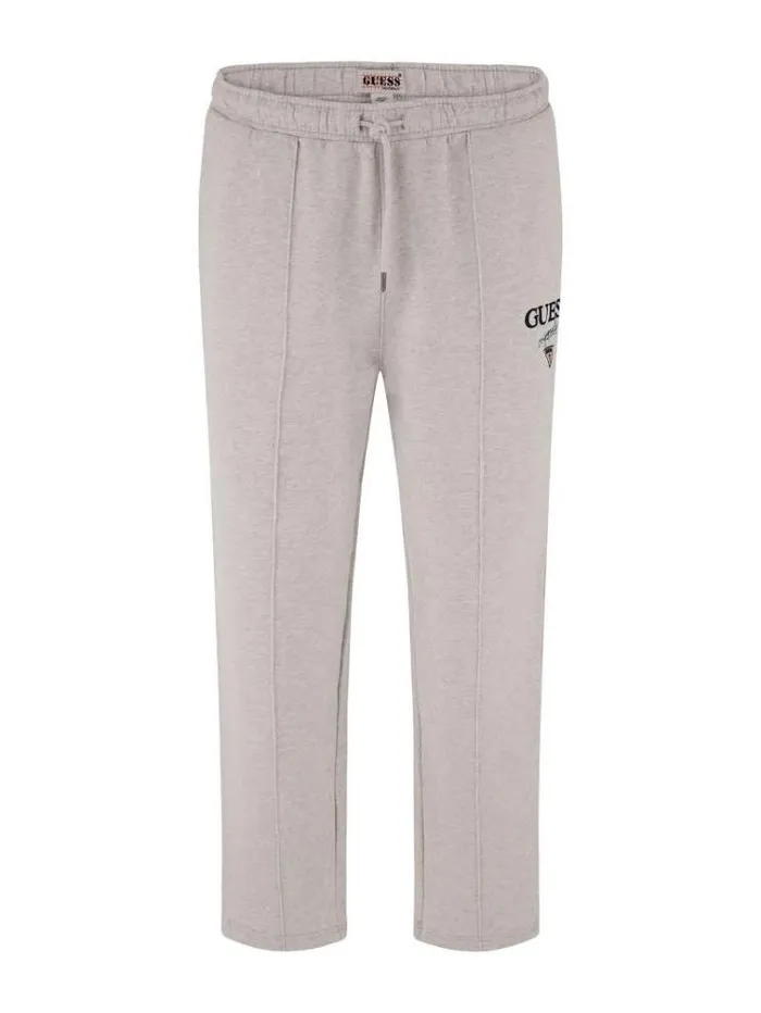 Men Embroidered Logo Jogger Grey Guess Trousers