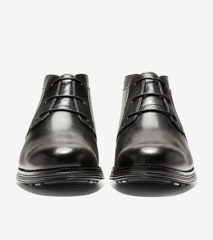 Men Extended Sizes and Widths Cole Haan riginalGrand Chukka Boot Blackblack