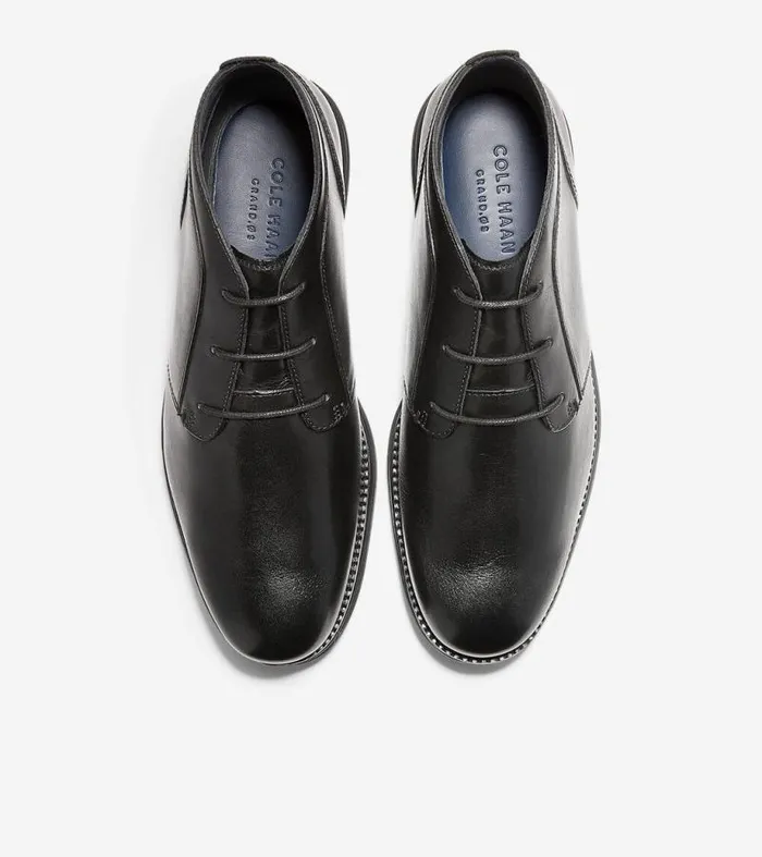 Men Extended Sizes and Widths Cole Haan riginalGrand Chukka Boot Blackblack