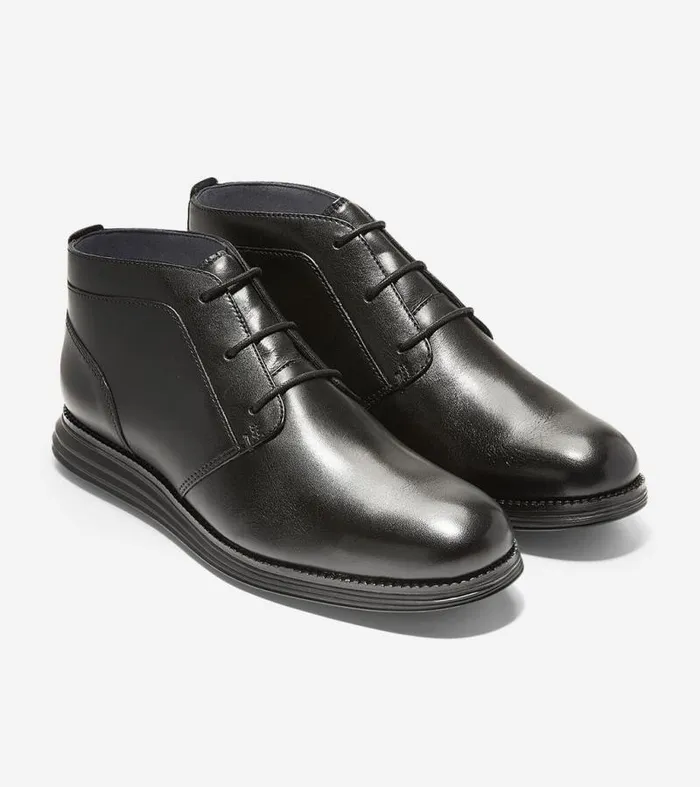 Men Extended Sizes and Widths Cole Haan riginalGrand Chukka Boot Blackblack