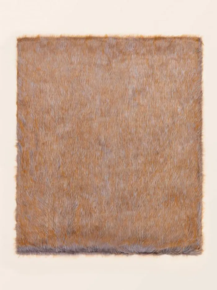 Men Faux Fur Blanket Beige Guess Home Collection